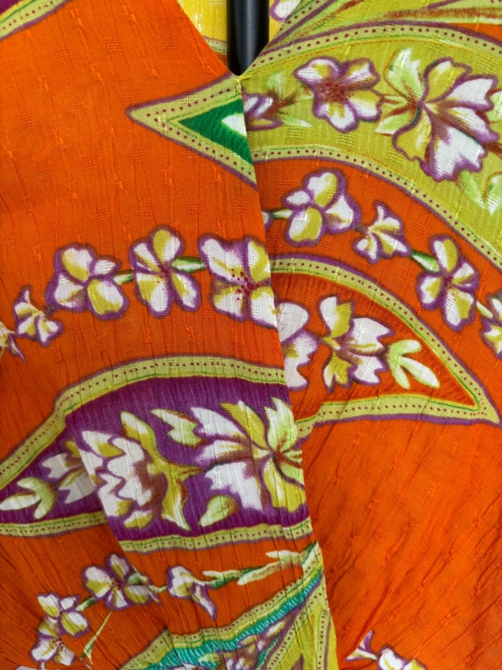 Haute Hippie Festival-Ready Multi-color Paisley Button Cropped Women’s XS Shirt - Picture 4 of 7